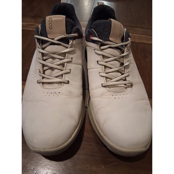 ECCO White & Navy Casual Sneakers Size 45/11 Extra Width - Picture 1 of 5